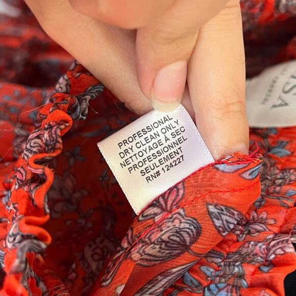 Misa Los Angeles Marion Mini Skirt in Aranciatta Paisley Size S - Picture 6 of 6